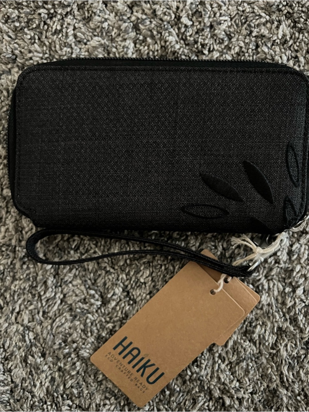 NWT Haiku Black Wallet w/Wristlet & RFID Blocking Technology